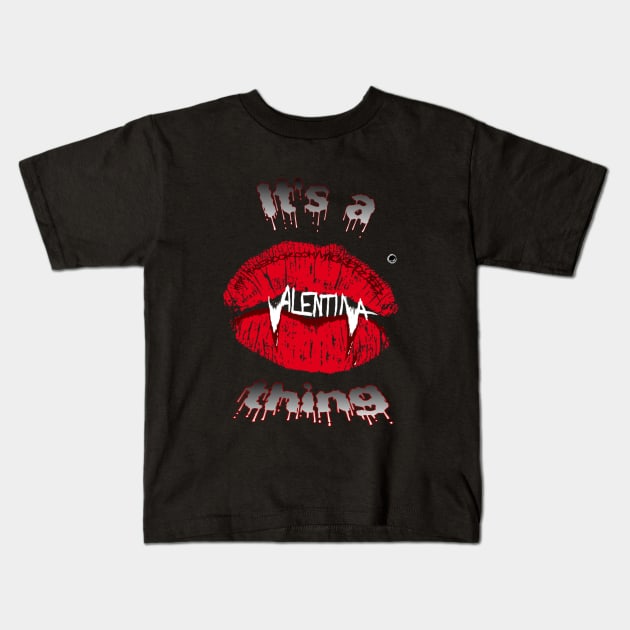 Valentina Kids T-Shirt by Wicked9mm